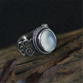 Original-Silver-Natural-Chalcedony-gem-stone-ring (1)